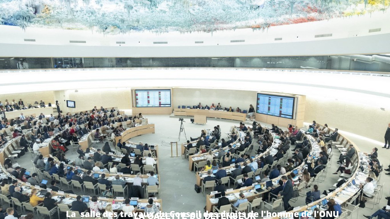La salle des travaux du Conseil des droits de l'homme de l'ONU