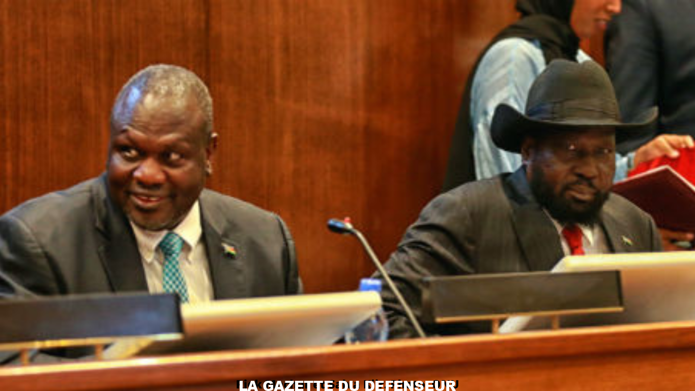 Riek Machar et Salva Kiir. Photo ONU