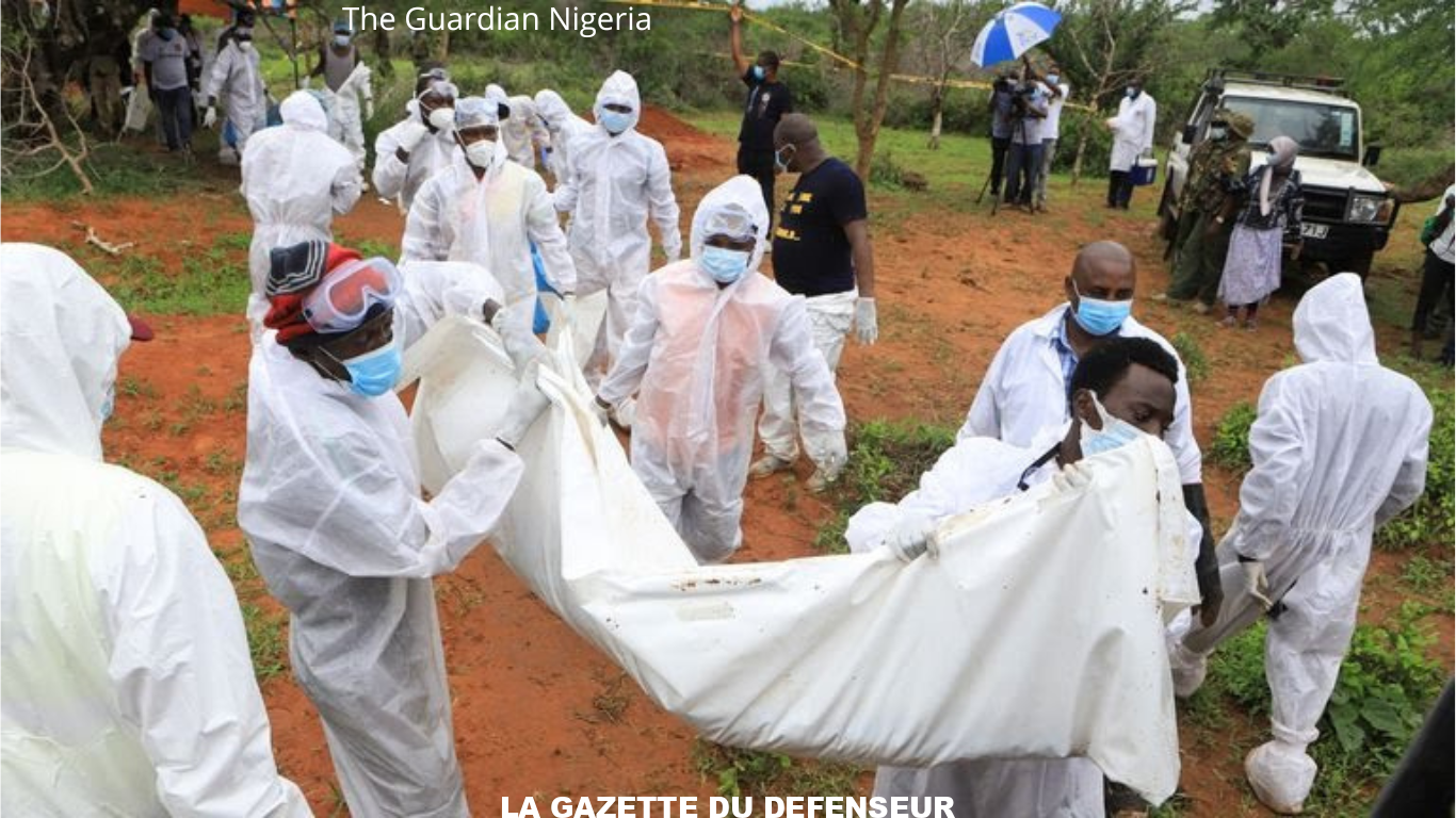 Kenya: Les corps de 429 membres d’une secte remis à leurs familles